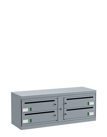 Digitala fastighetsboxar med 2x2 elektroniska postfack Digitala fastighetsboxar med 2x2 elektroniska postfack